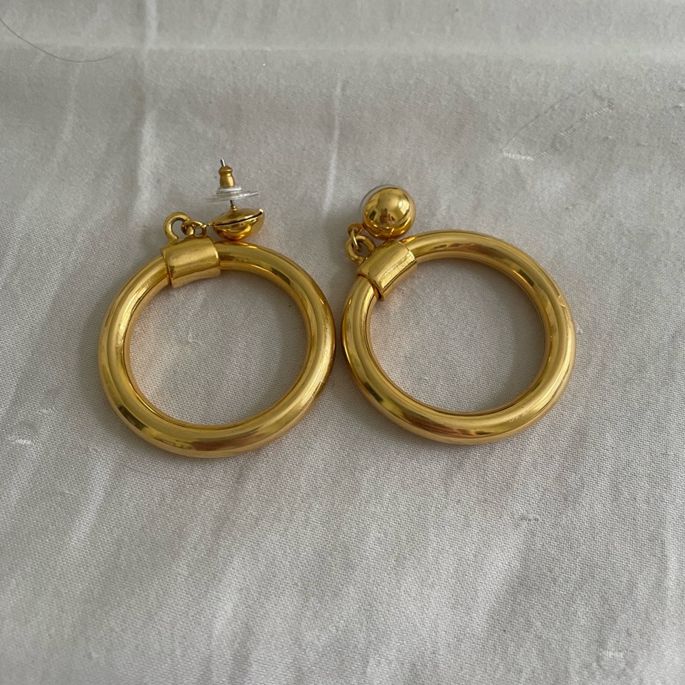Pinup girl clothing Legacy work hoop earrings